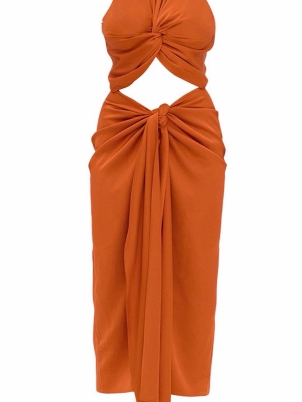 Andrea Iyamah Halterneck Mid Length Dress - Picture 2 of 7